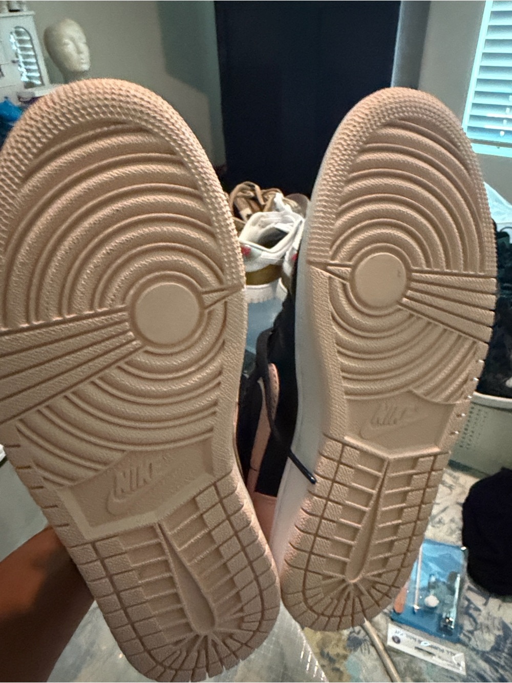 Jordan Kids’ Sneakers in Light Pink and White